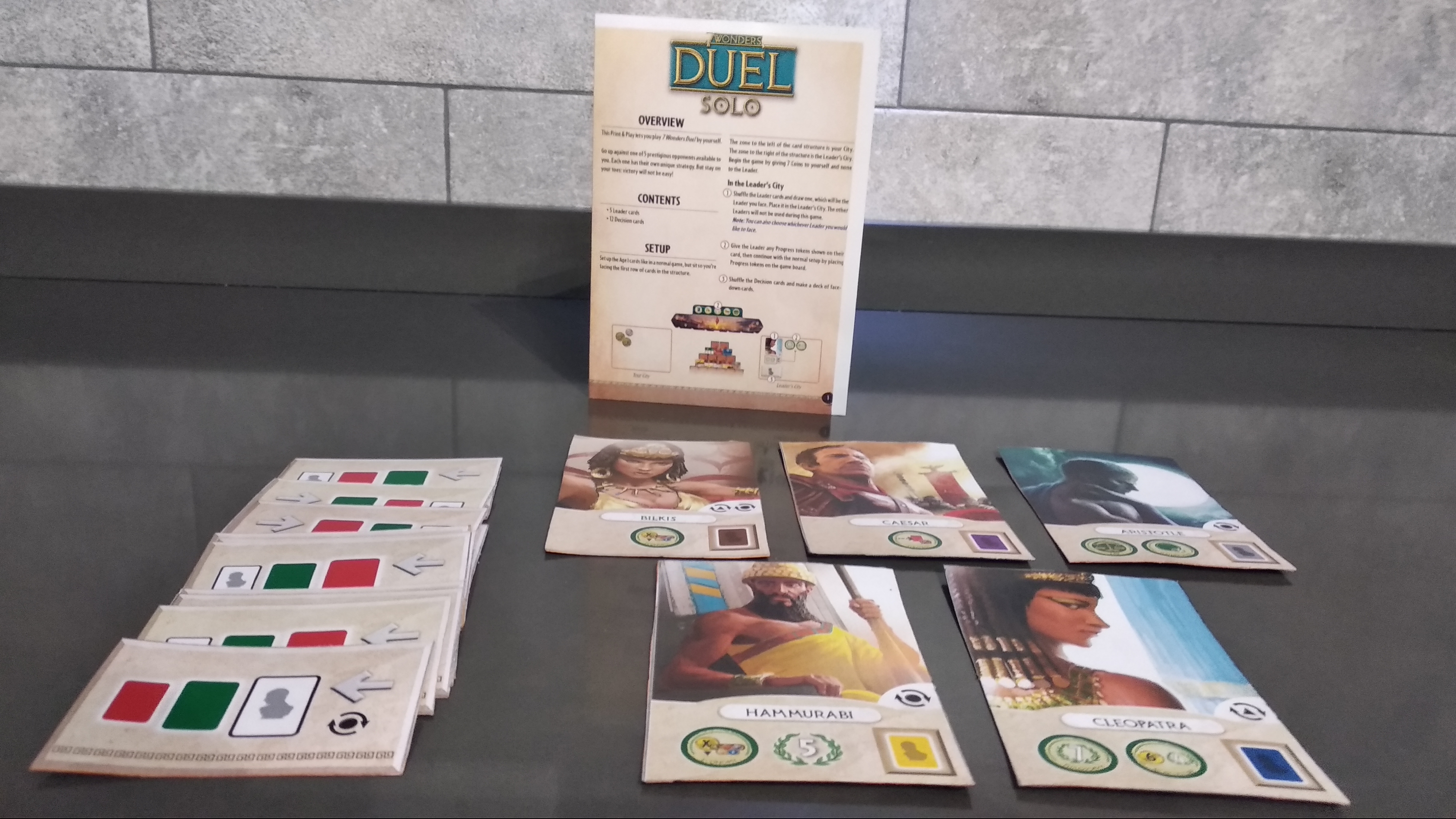 7 Wonders Duel Solitario La Versione Ufficiale Volpe Giocosa