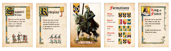 Un po' di grafica di Battle Line Medieval, nella versione di GMT (credit: GMT)
